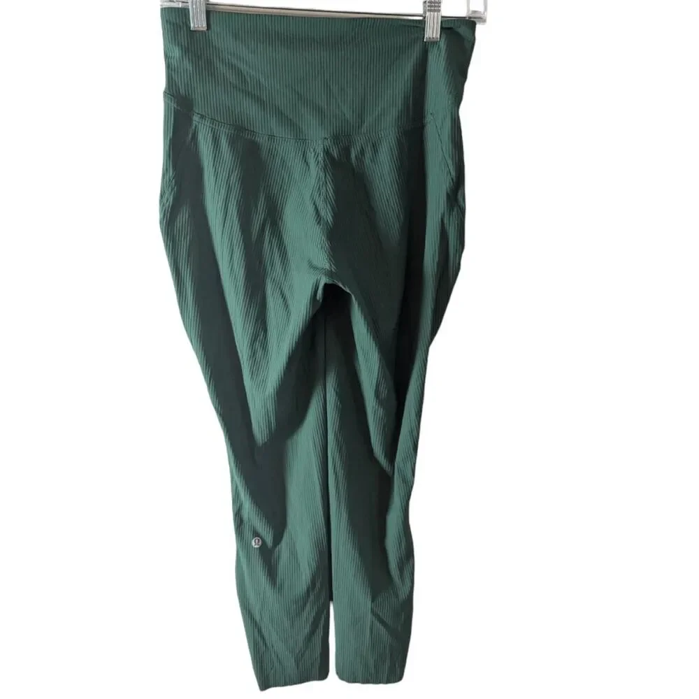 LULULEMON ATHLETICA Base Pace High-Rise Ribbed Tight 25' Size 8 - Picture 6 of 8